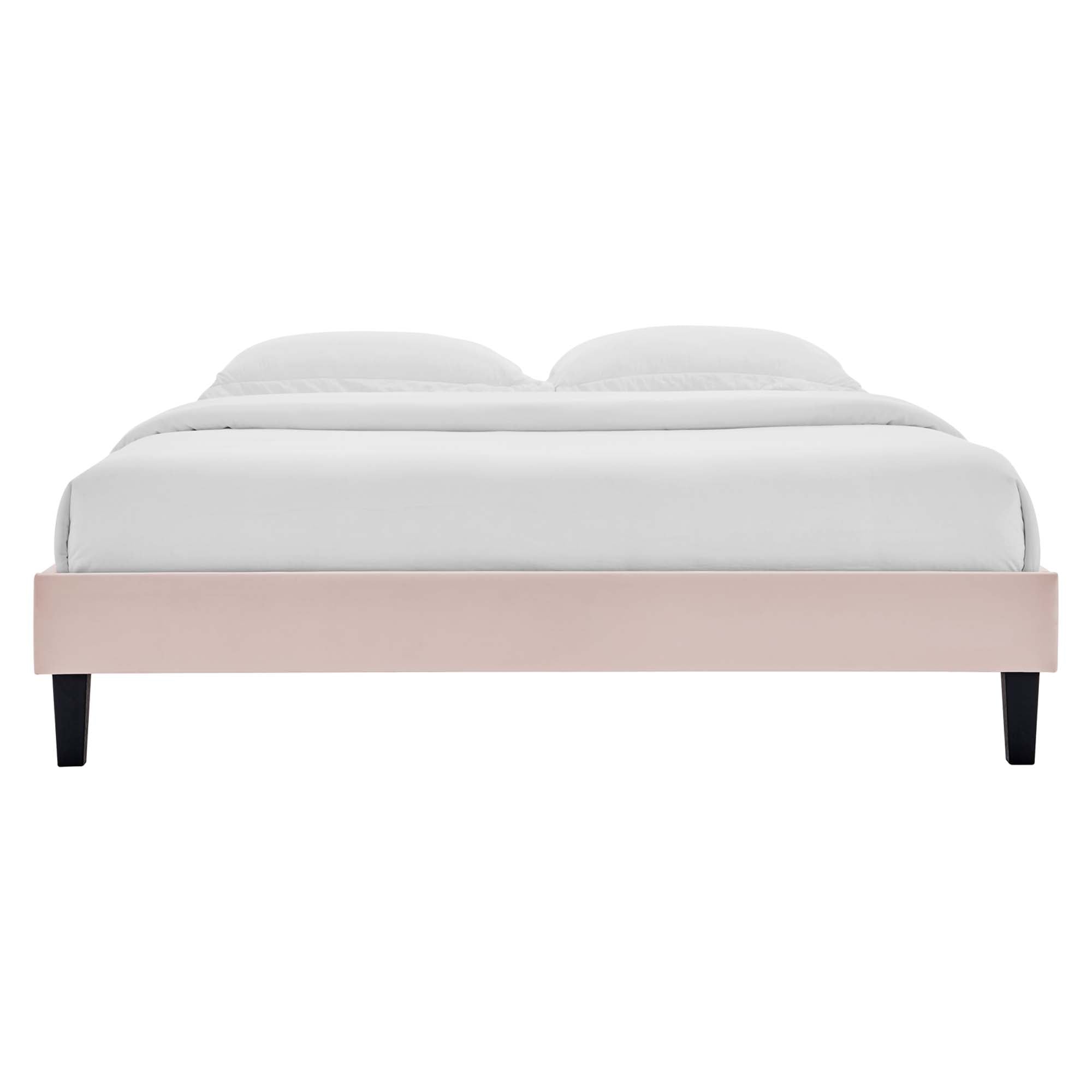 Reign Performance Velvet Twin Platform Bed Frame by Modway