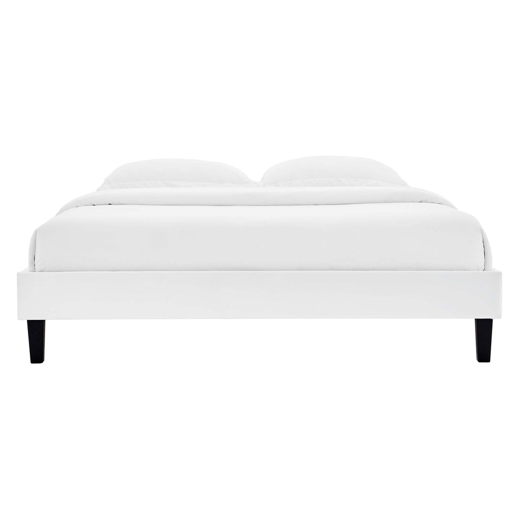Reign Performance Velvet Twin Platform Bed Frame by Modway
