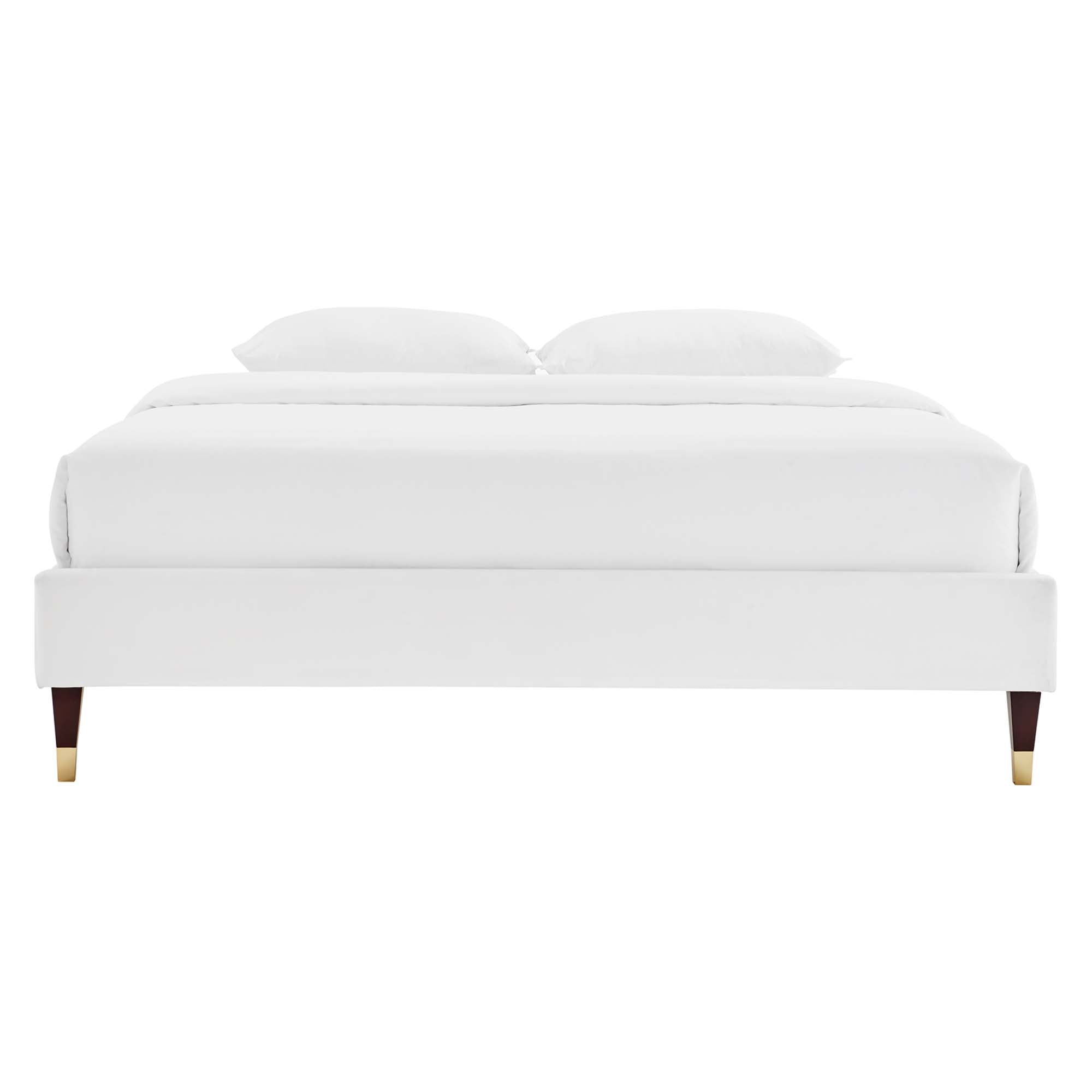 Harlow Performance Velvet Queen Platform Bed Frame by Modway