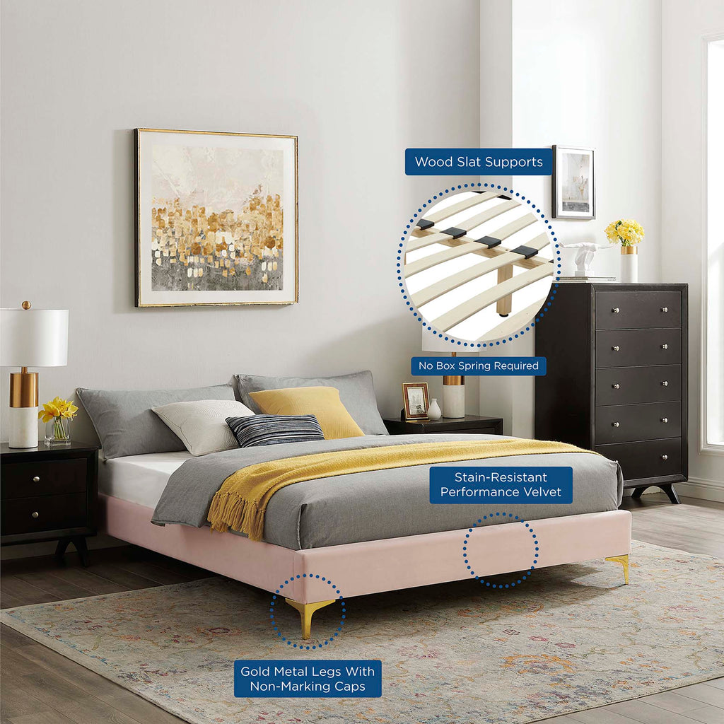 Sutton Performance Velvet Full Bed Frame by Modway