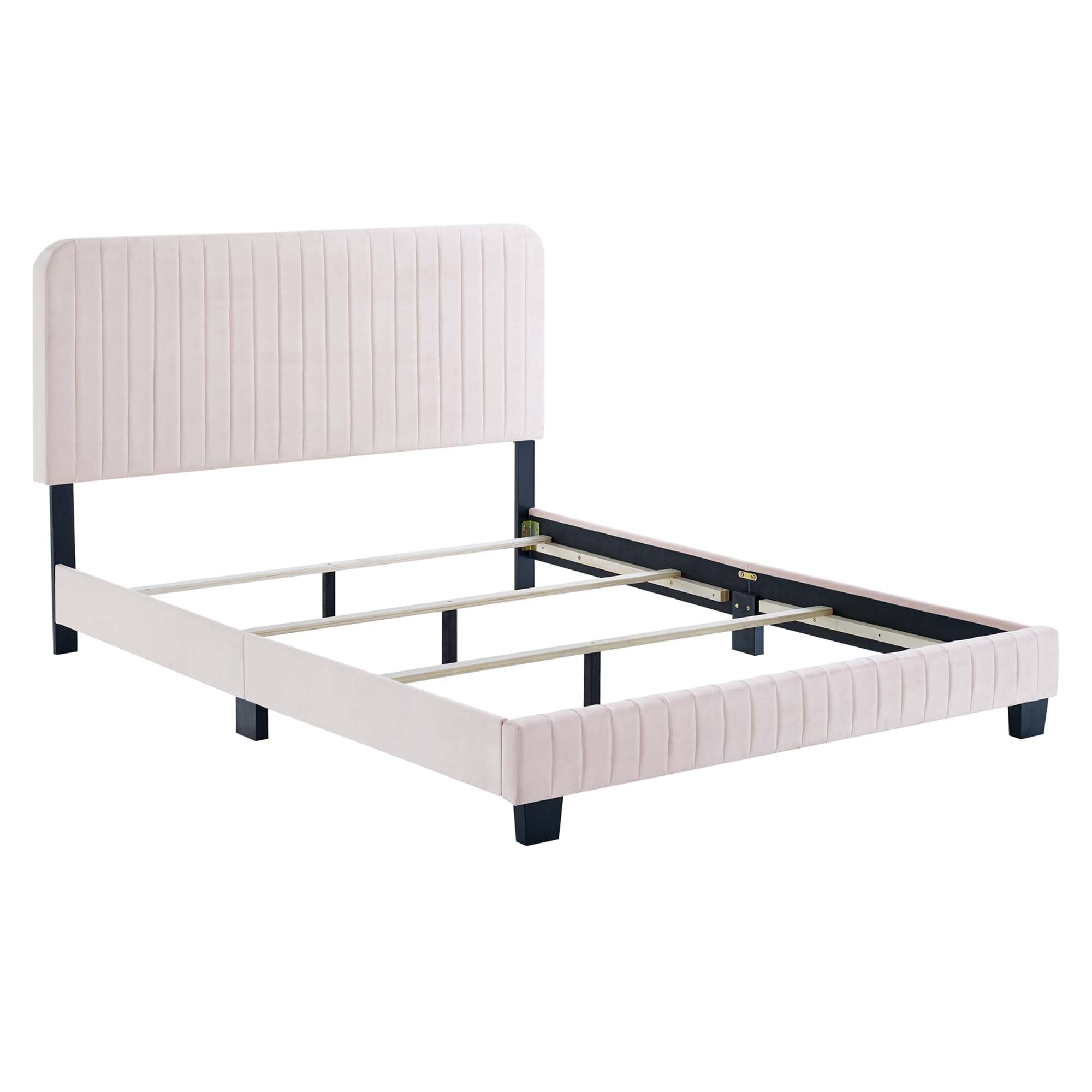 Celine Channel Tufted Performance Velvet Queen Bed by Modway