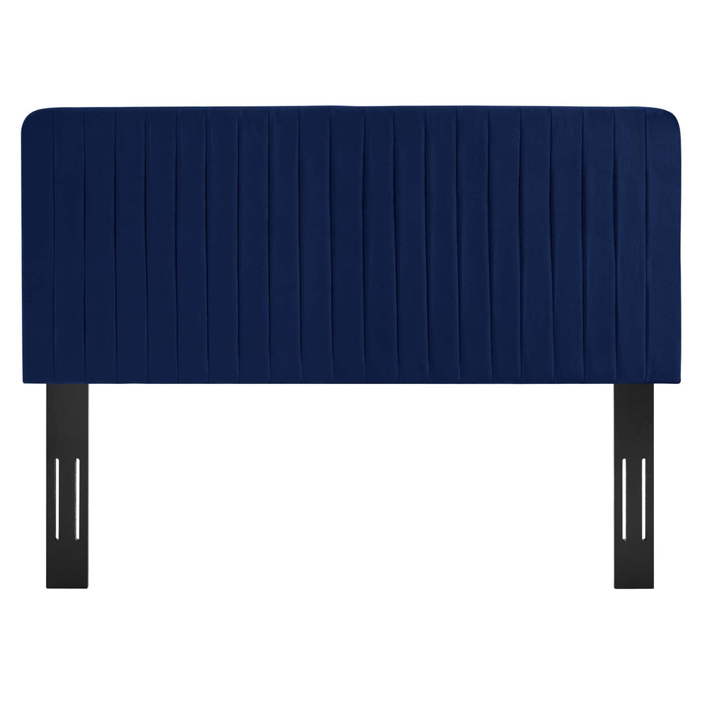 Milenna Channel Tufted Performance Velvet King/California King Headboard