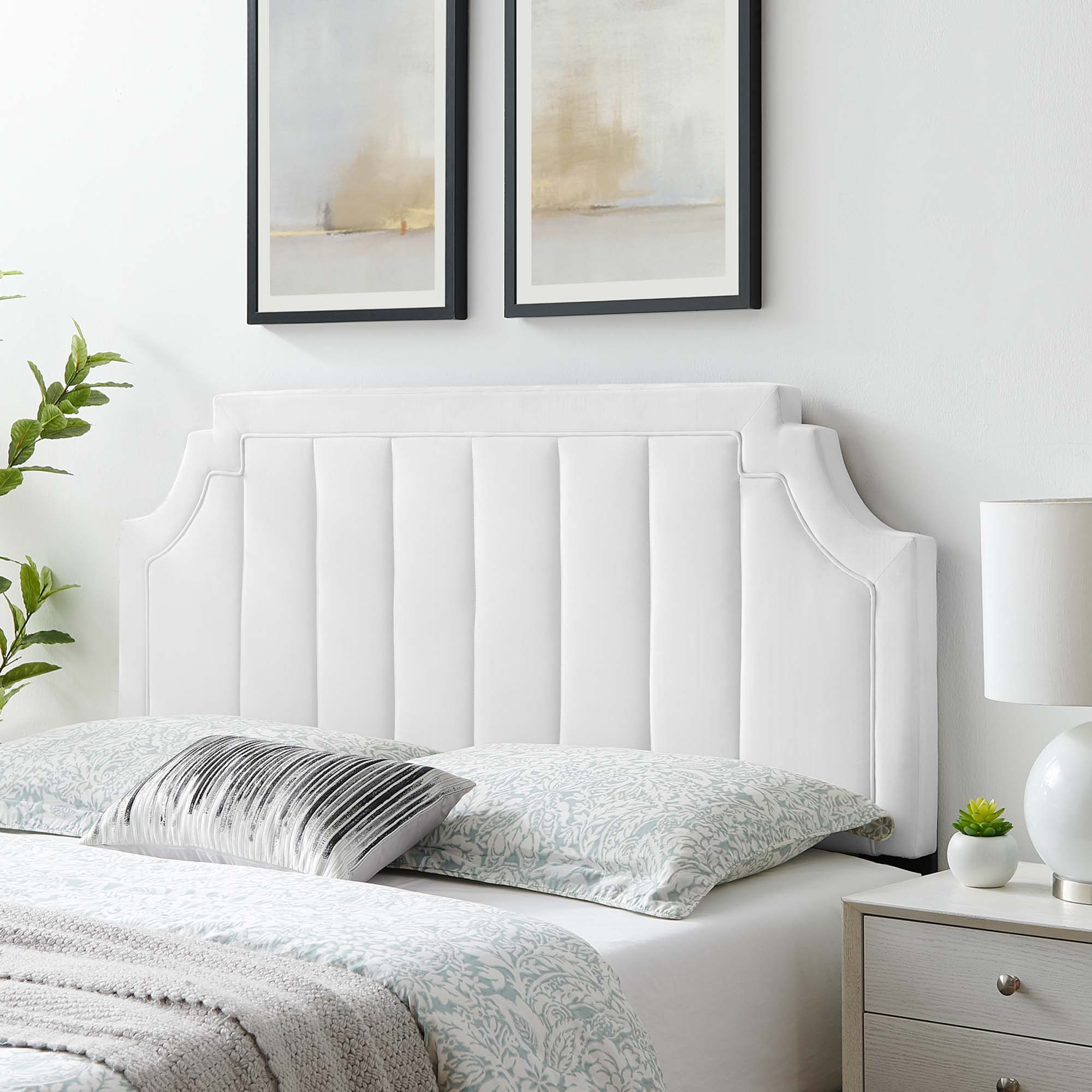 Alyona Channel Tufted Performance Velvet King/California King Headboard by Modway