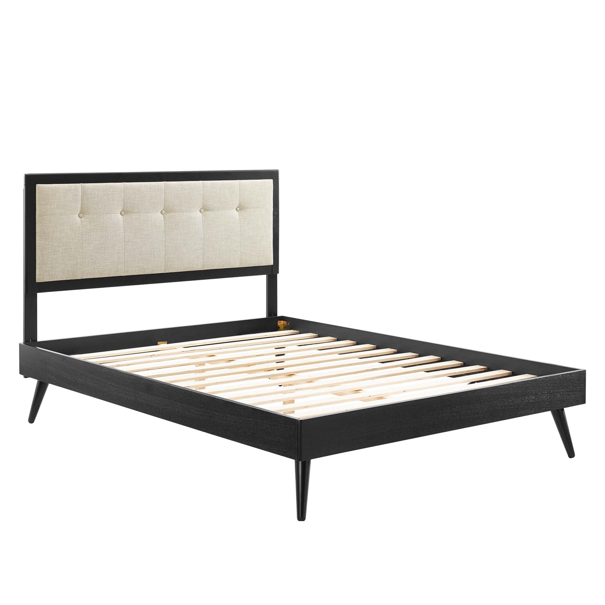 Willow Wood Queen Platform Bed with Splayed Legs by Modway