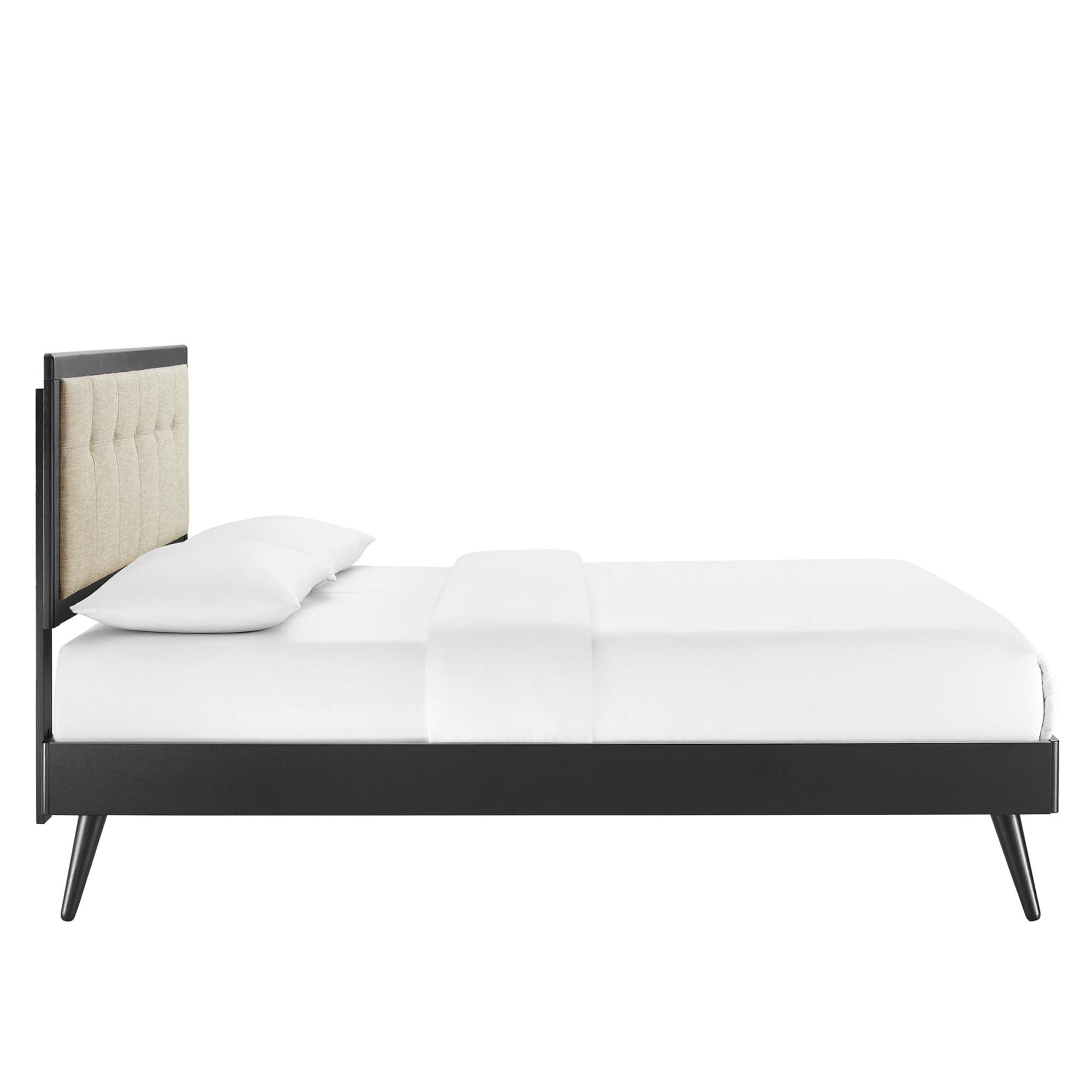 Willow Wood Queen Platform Bed with Splayed Legs by Modway
