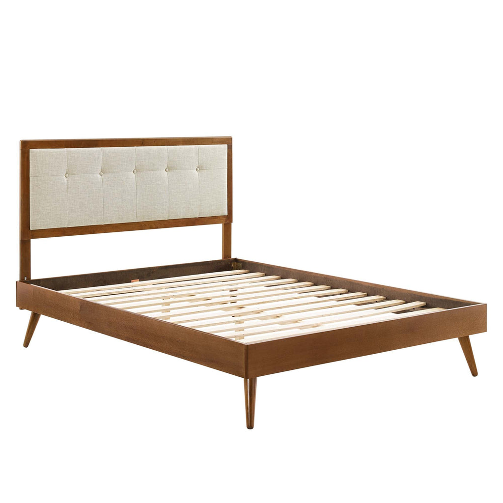 Willow Wood Queen Platform Bed with Splayed Legs by Modway