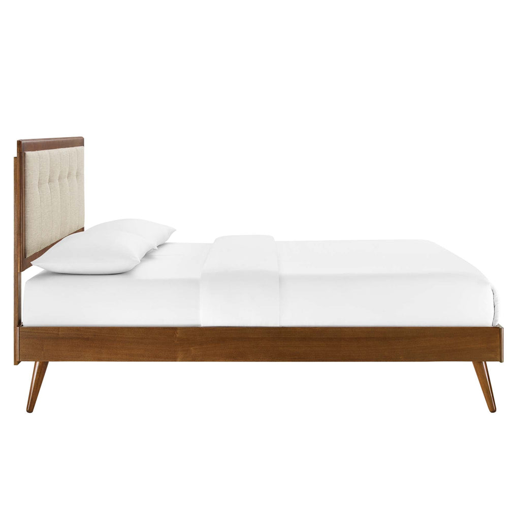 Willow Wood Queen Platform Bed with Splayed Legs by Modway