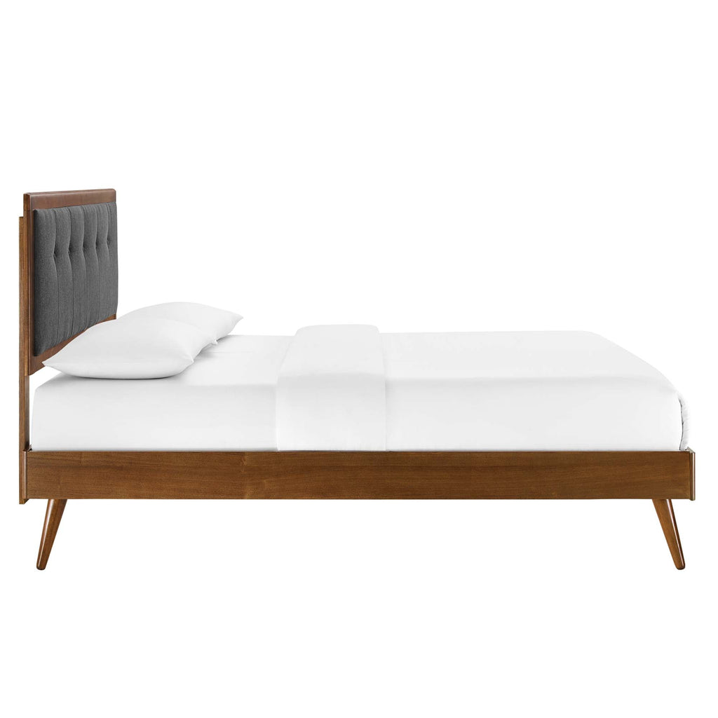 Willow Wood Queen Platform Bed with Splayed Legs by Modway