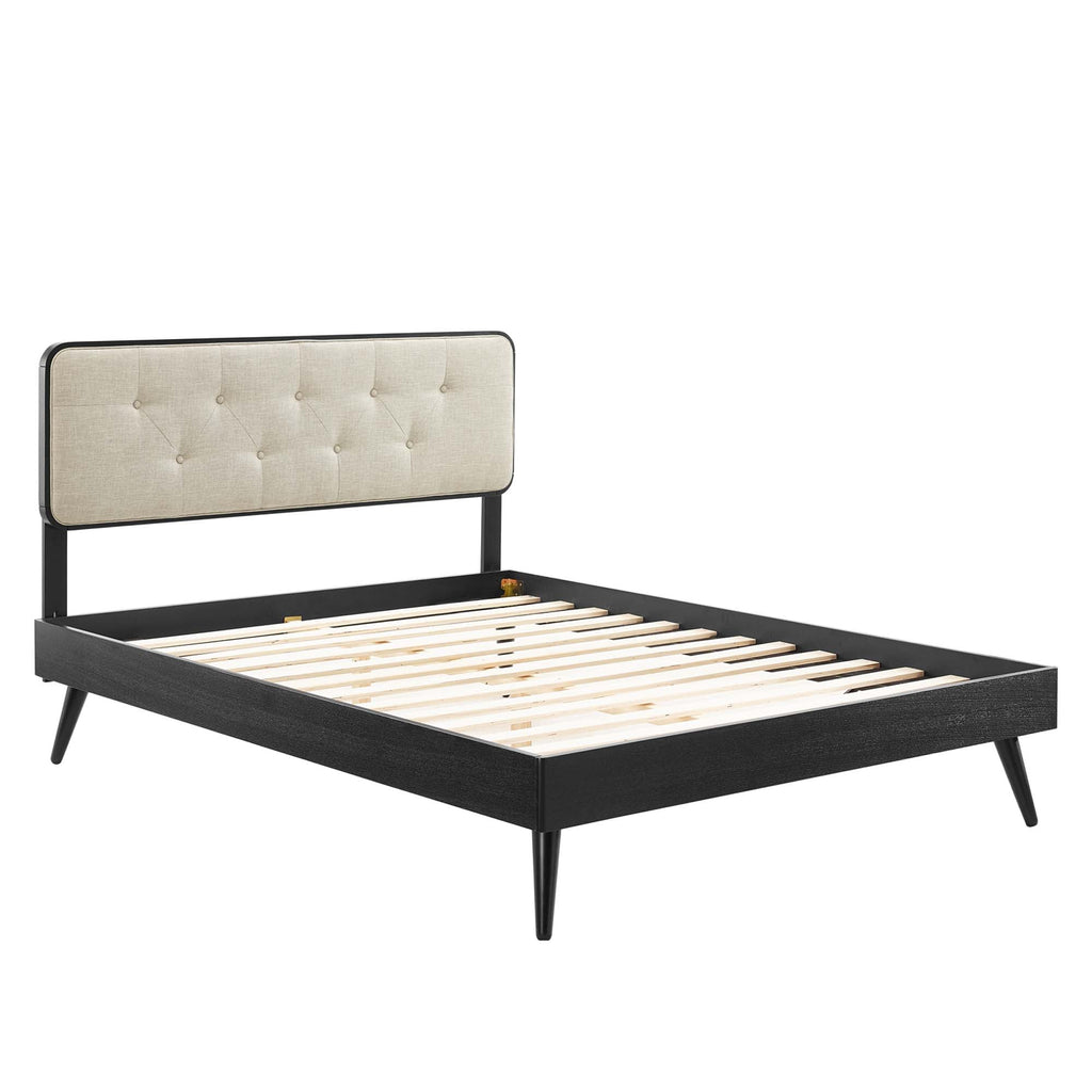 Bridgette Wood Queen Platform Bed with Splayed Legs by Modway