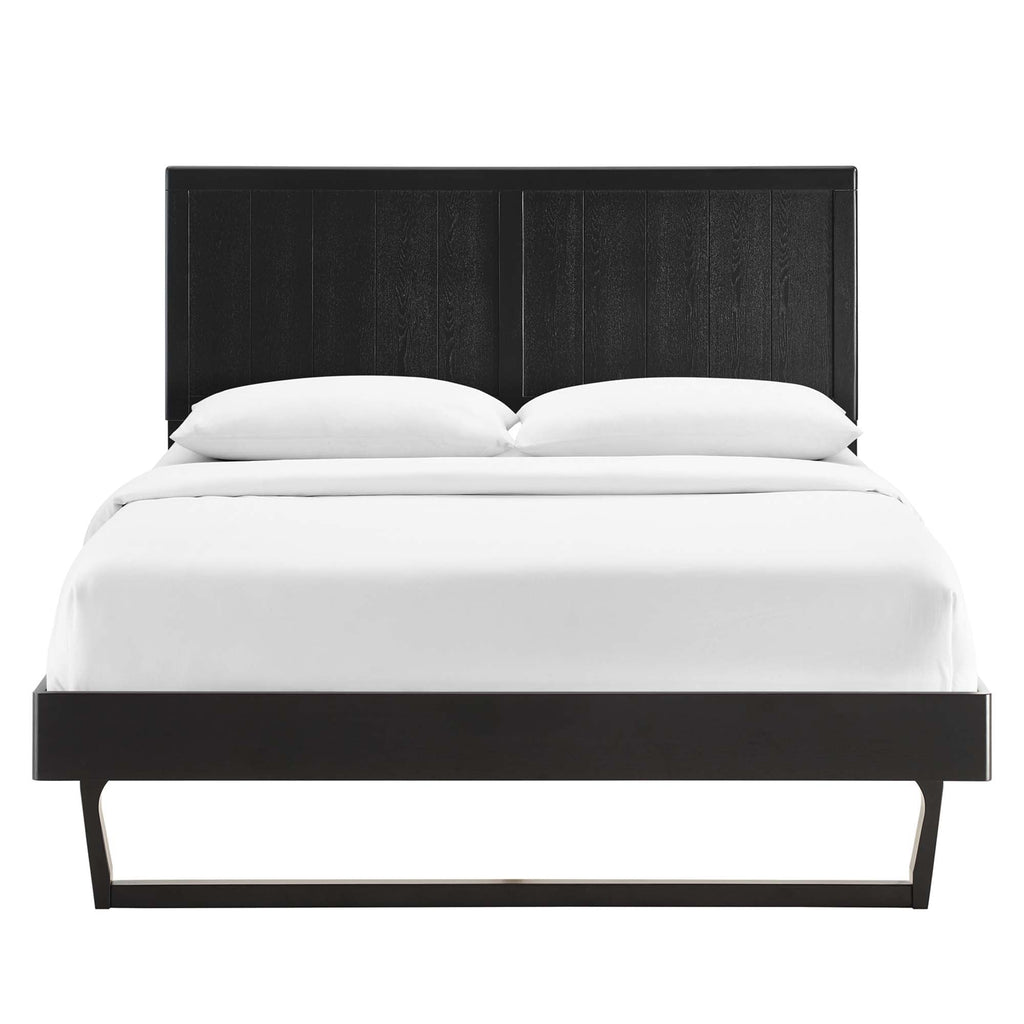 Alana Wood Full Platform Bed with Angular Frame by Modway
