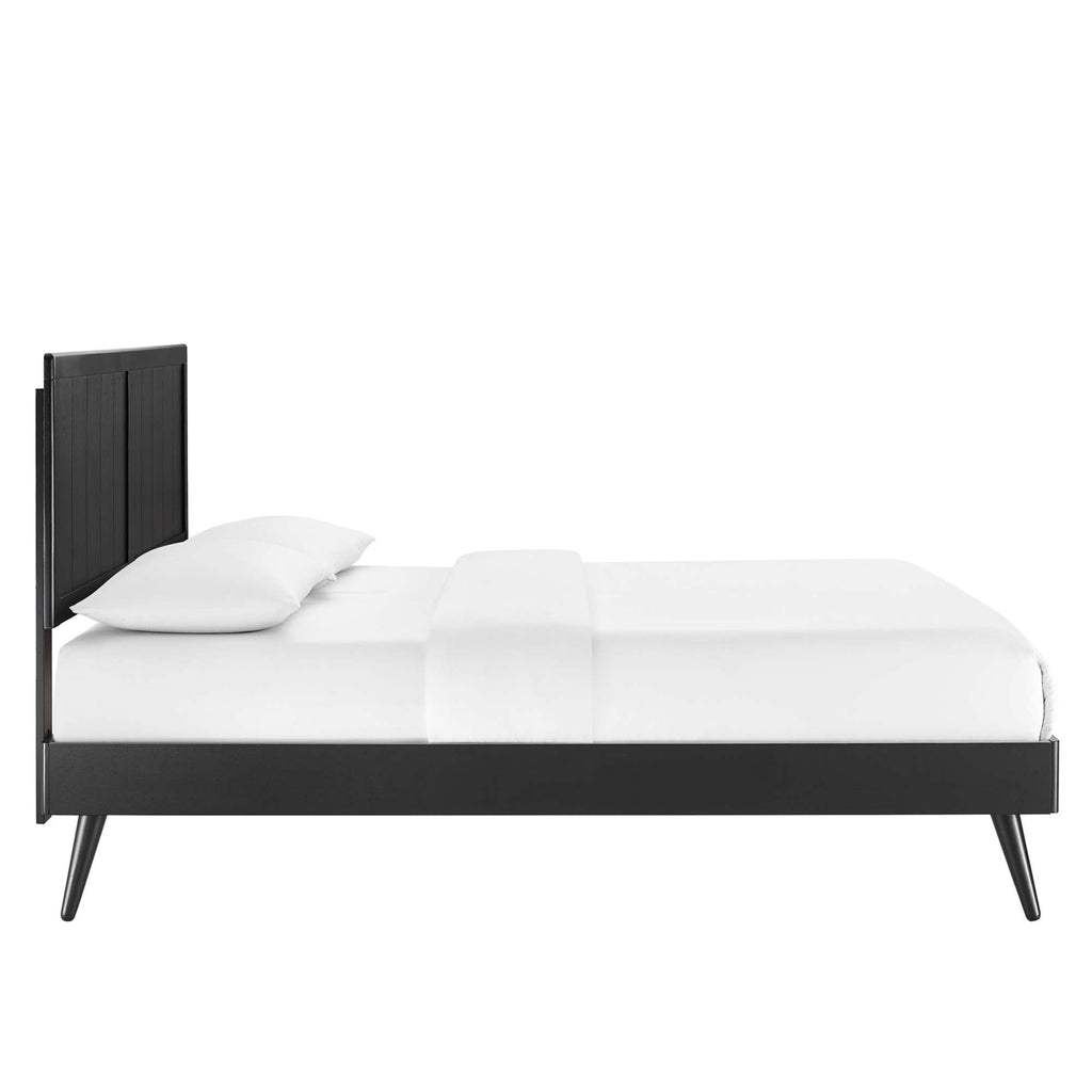 Alana Wood Full Platform Bed with Splayed Legs by Modway
