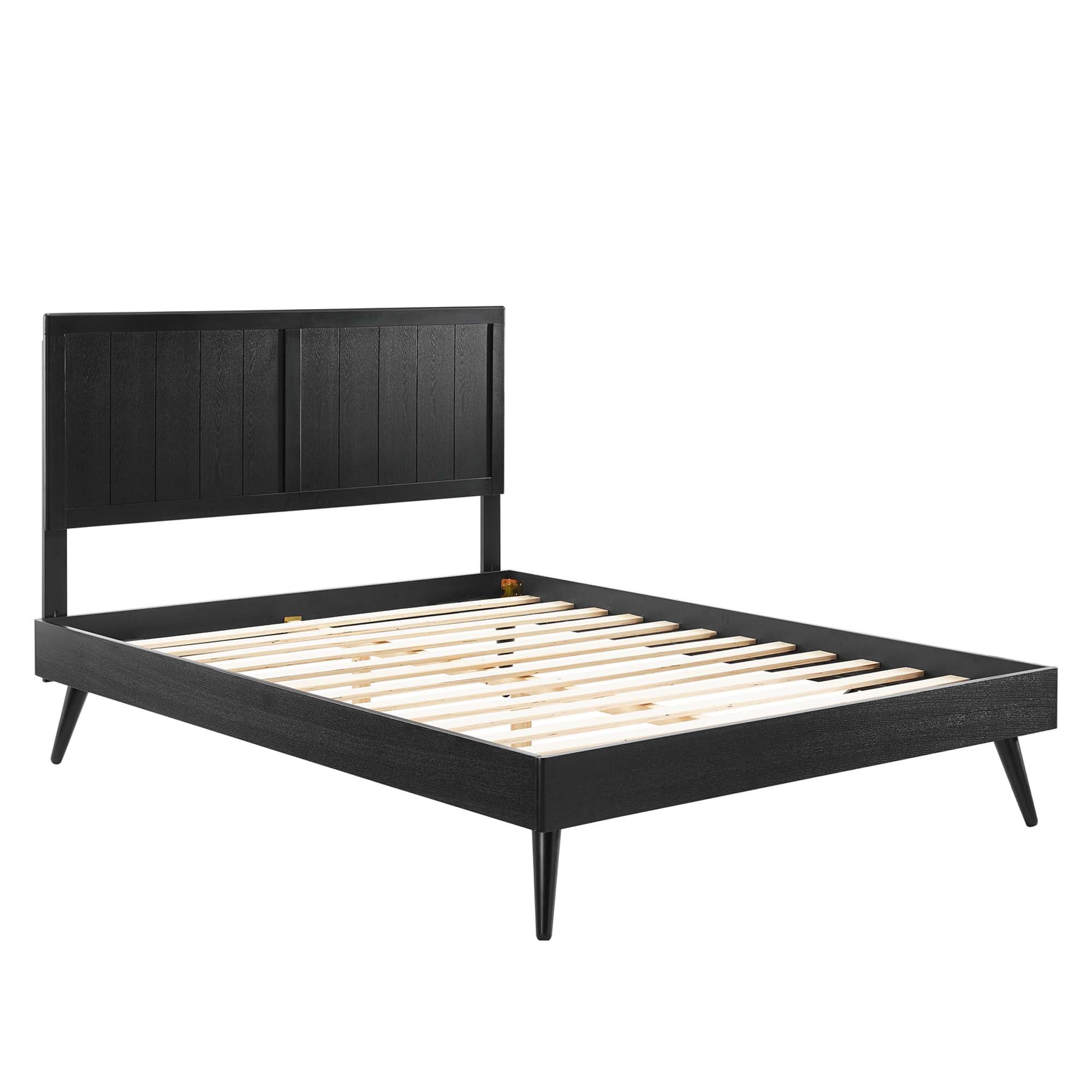 Alana Wood King Platform Bed With Splayed Legs by Modway