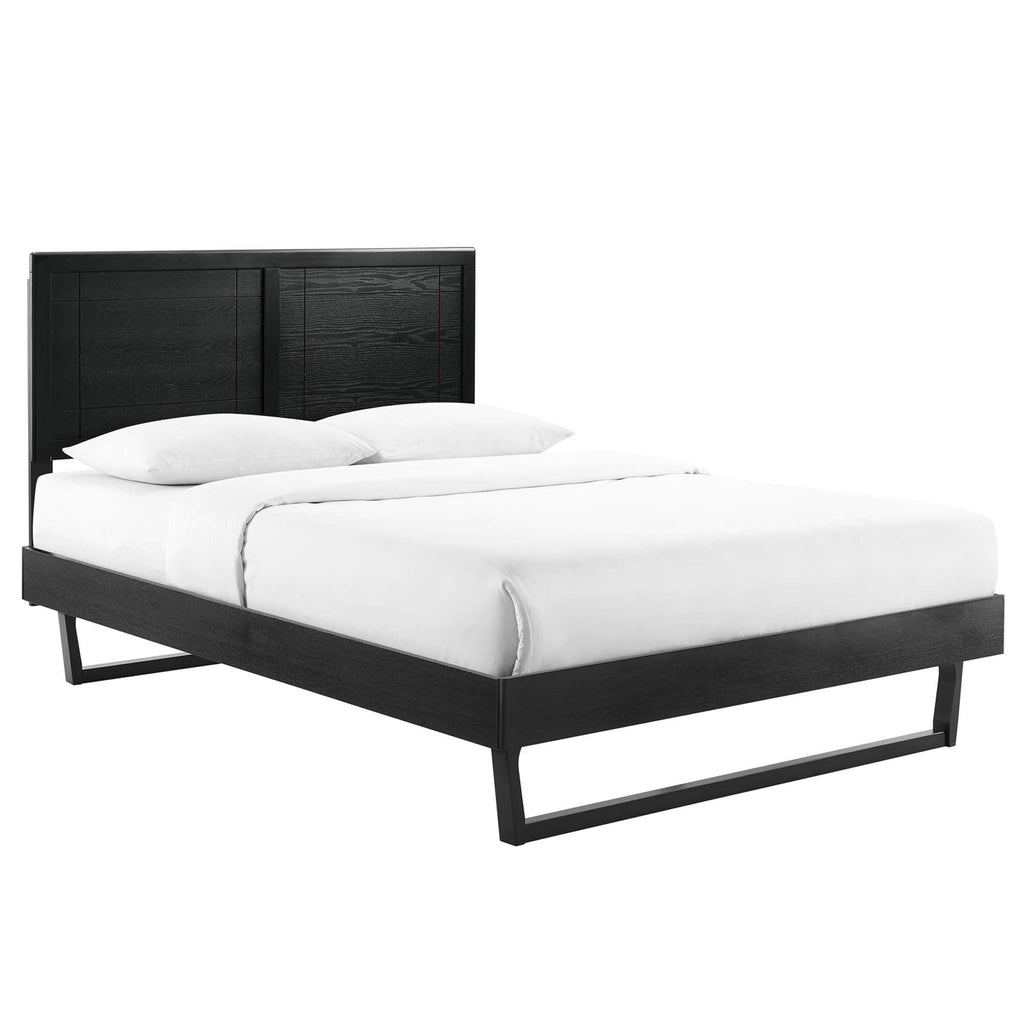 Marlee Wood Full Platform Bed With Angular Frame by Modway