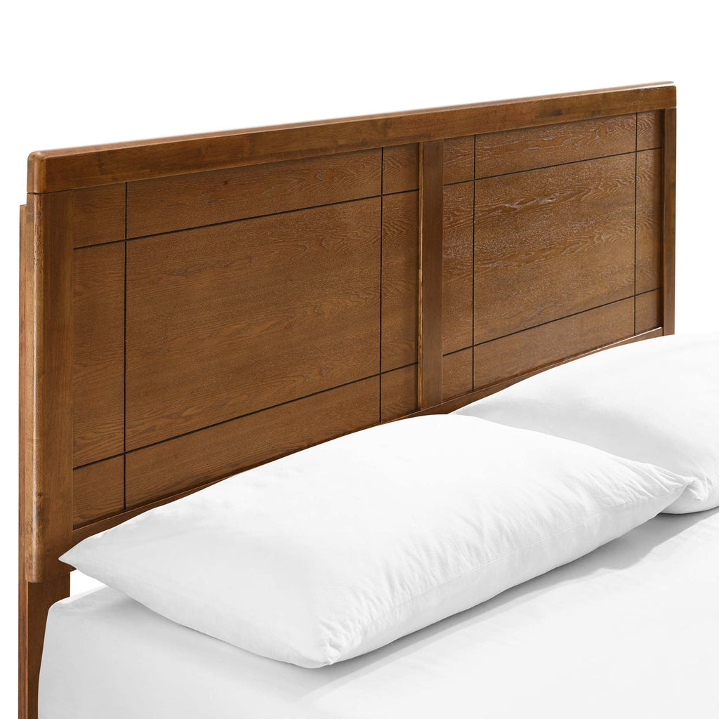 Marlee Wood Twin Platform Bed with Angular Frame