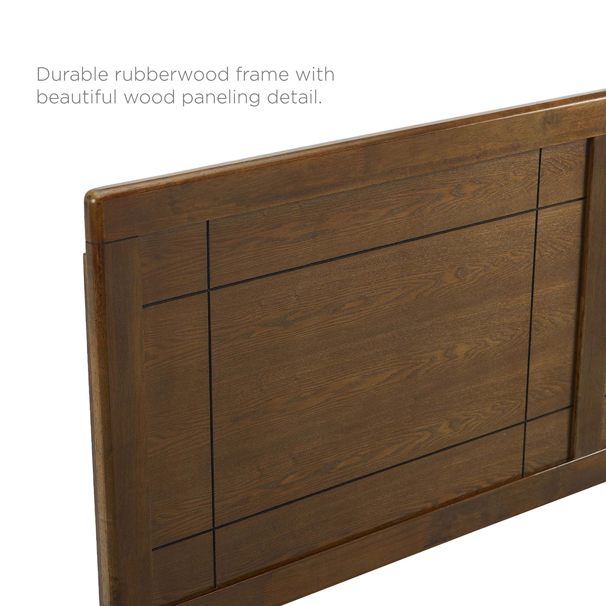 Marlee Wood Twin Platform Bed with Angular Frame