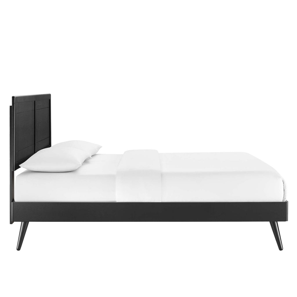 Marlee Wood Full Platform Bed with Splayed Legs by Modway