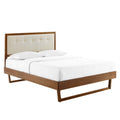 Willow Wood Full Platform Bed With Angular Frame by Modway