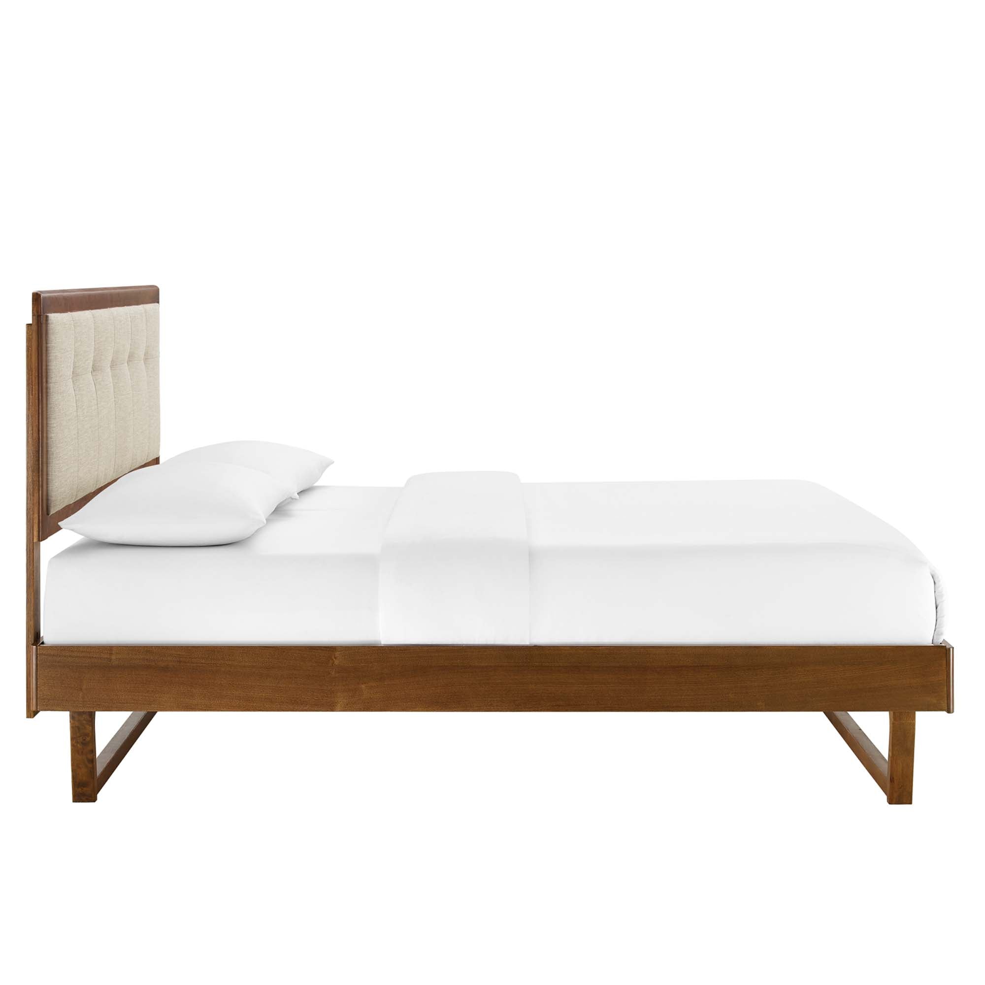 Willow Wood Full Platform Bed With Angular Frame by Modway