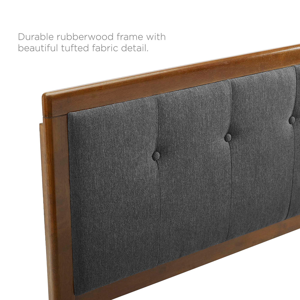 Willow Wood King Platform Bed with Angular Frame by Modway