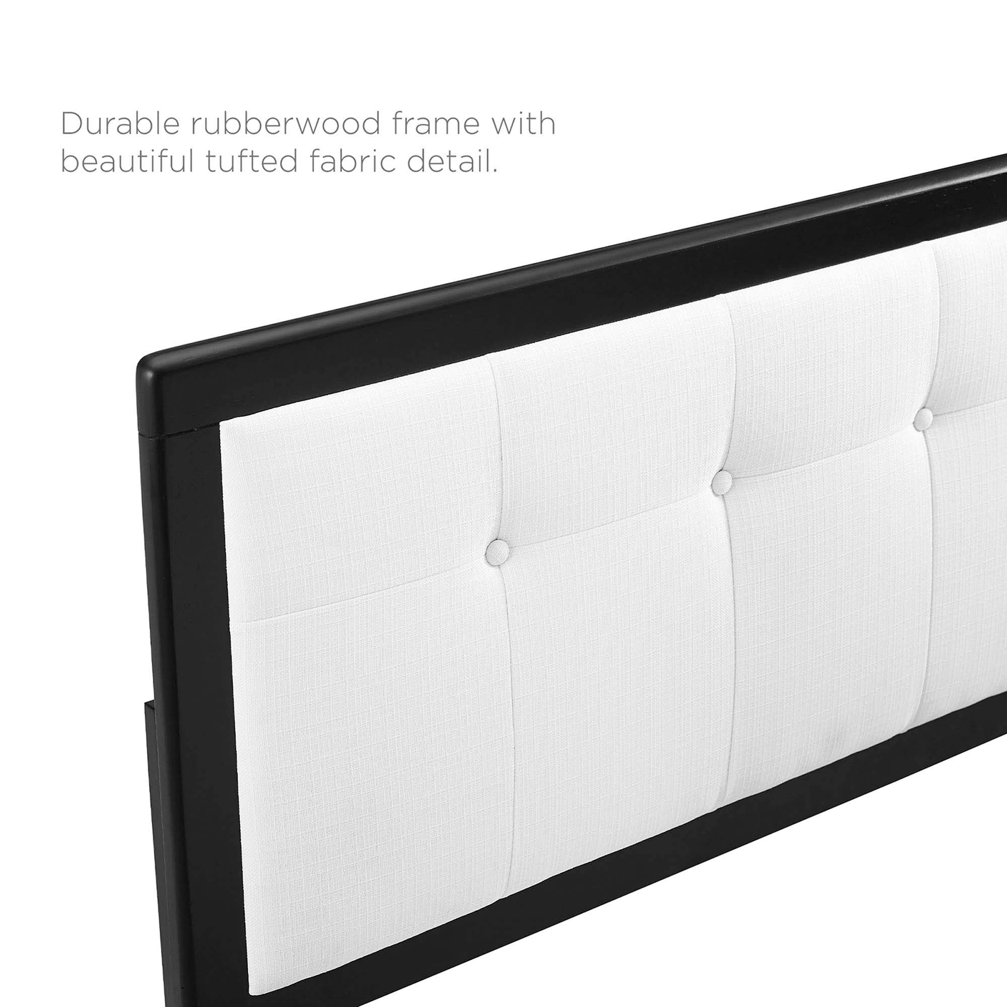 Willow Wood King Platform Bed With Splayed Legs by Modway