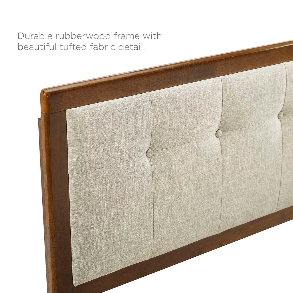 Willow Wood King Platform Bed With Splayed Legs by Modway