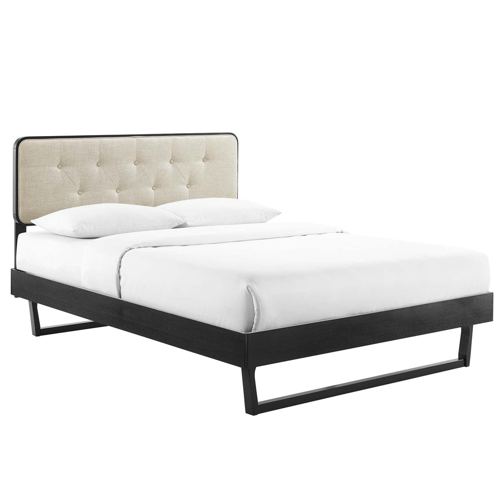 Bridgette Wood Full Platform Bed with Angular Frame by Modway