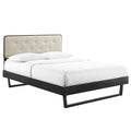 Bridgette Wood Full Platform Bed with Angular Frame by Modway