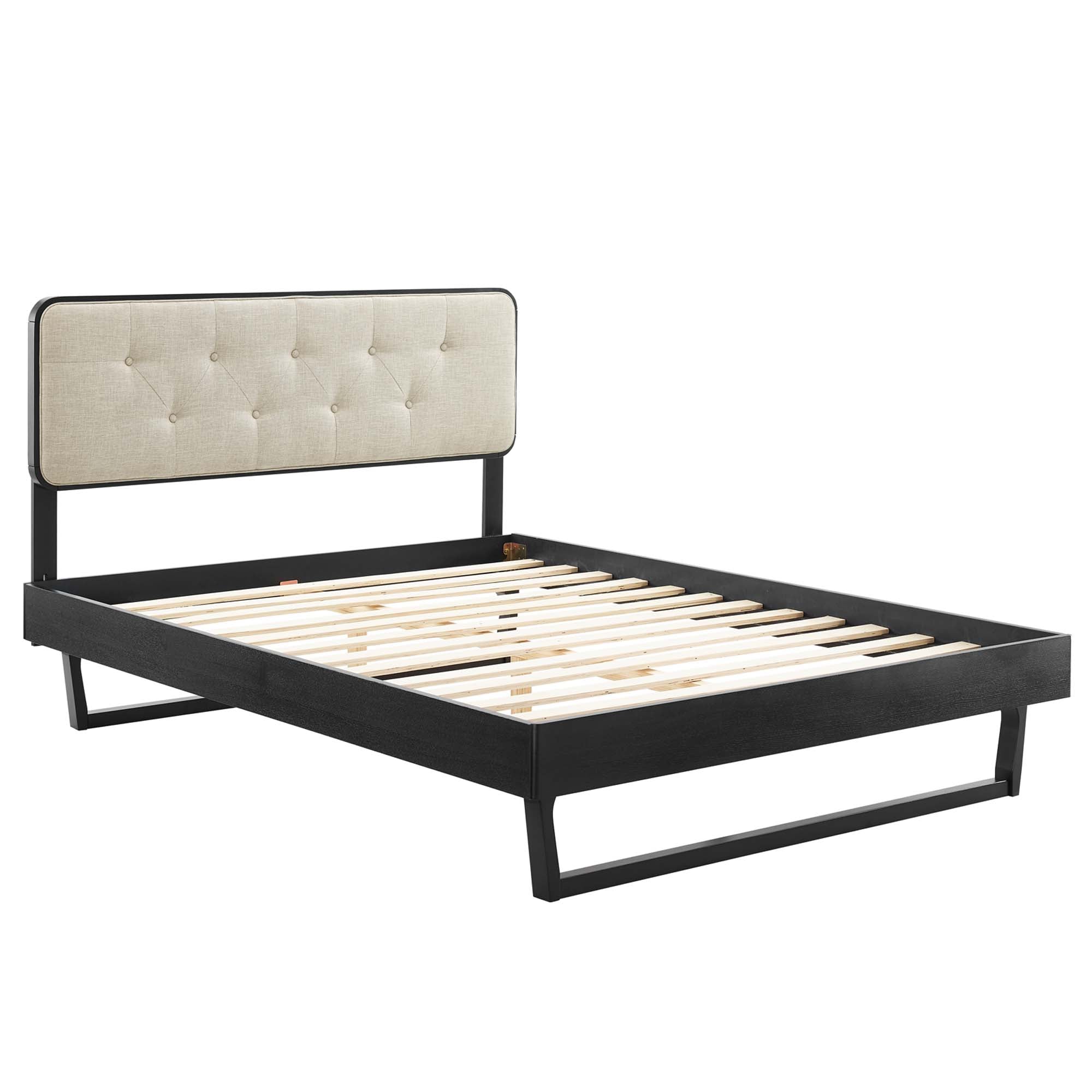 Bridgette Wood Full Platform Bed with Angular Frame by Modway