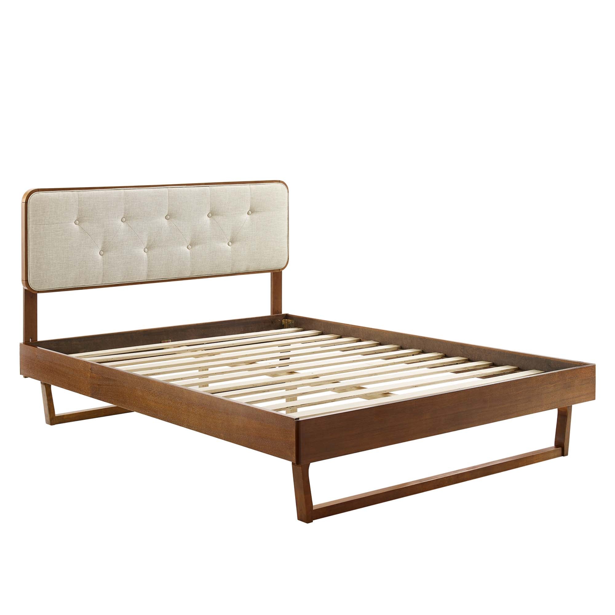 Bridgette Wood Full Platform Bed with Angular Frame by Modway