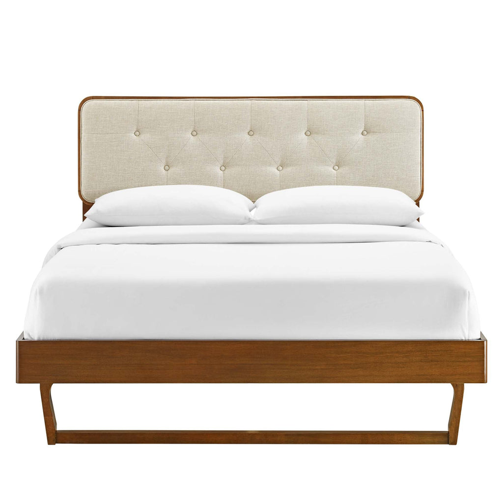 Bridgette Wood Full Platform Bed with Angular Frame by Modway