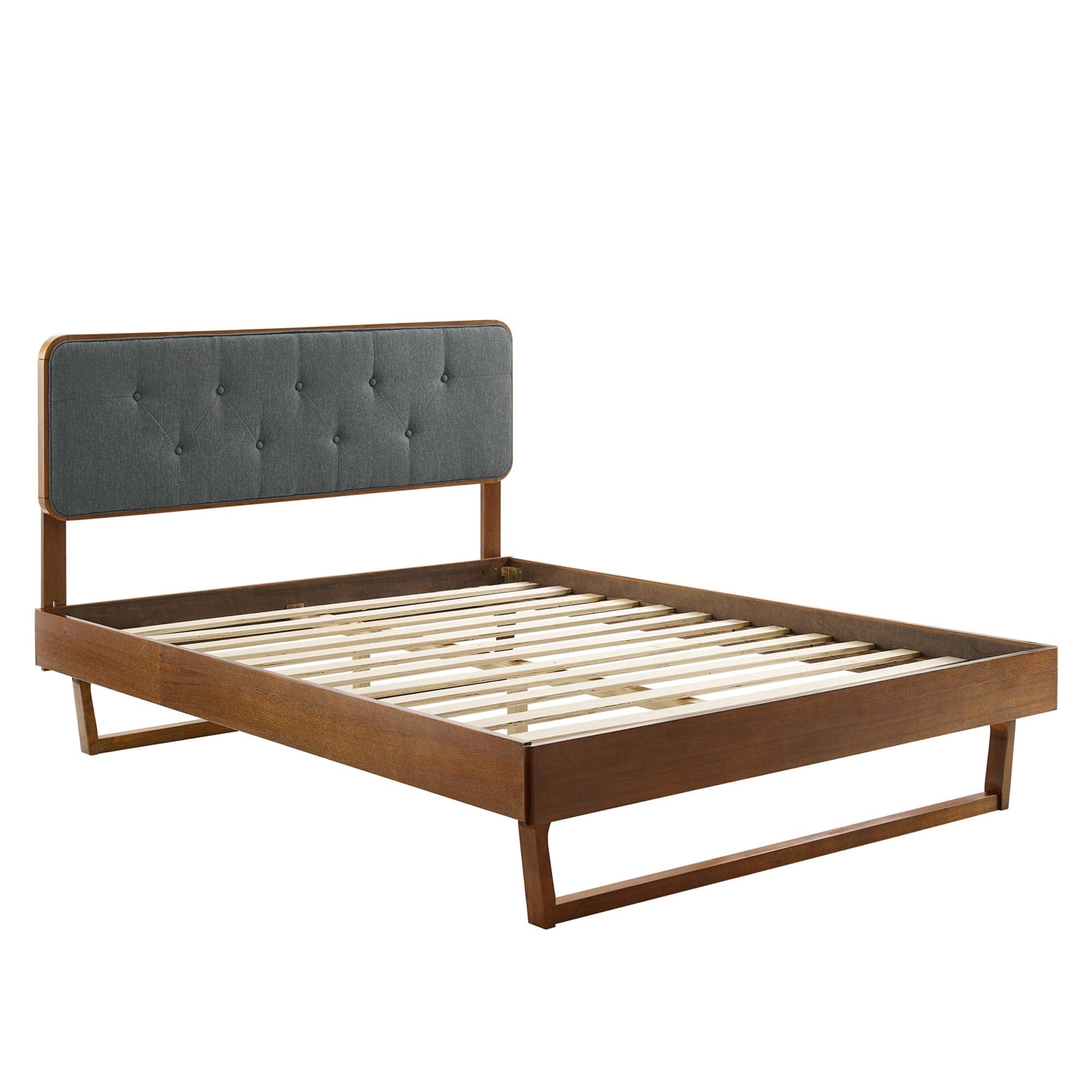 Bridgette Wood Full Platform Bed with Angular Frame by Modway