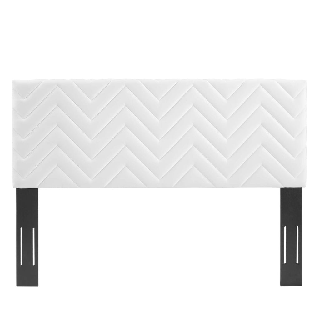 Mercy Chevron Tufted Performance Velvet Full/Queen Headboard by Modway