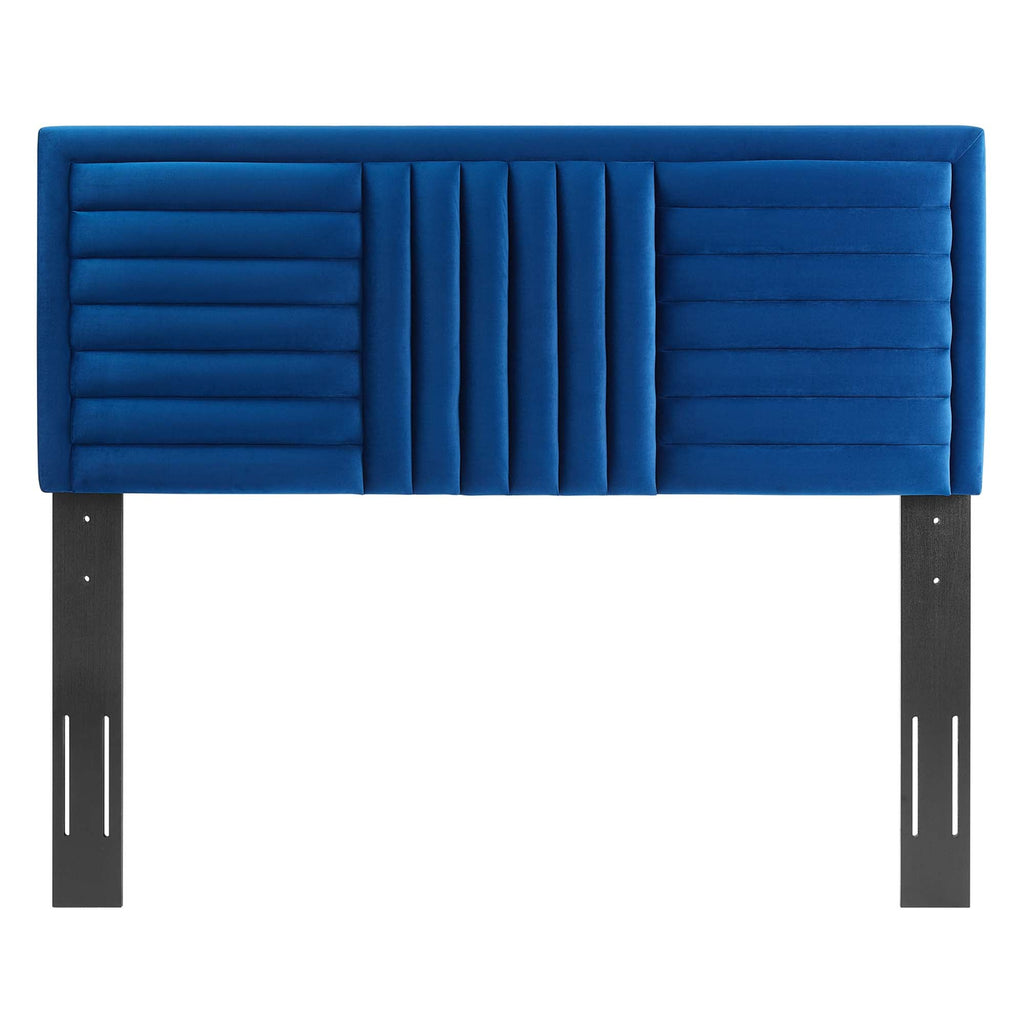 Believe Channel Tufted Performance Velvet Full/Queen Headboard by Modway