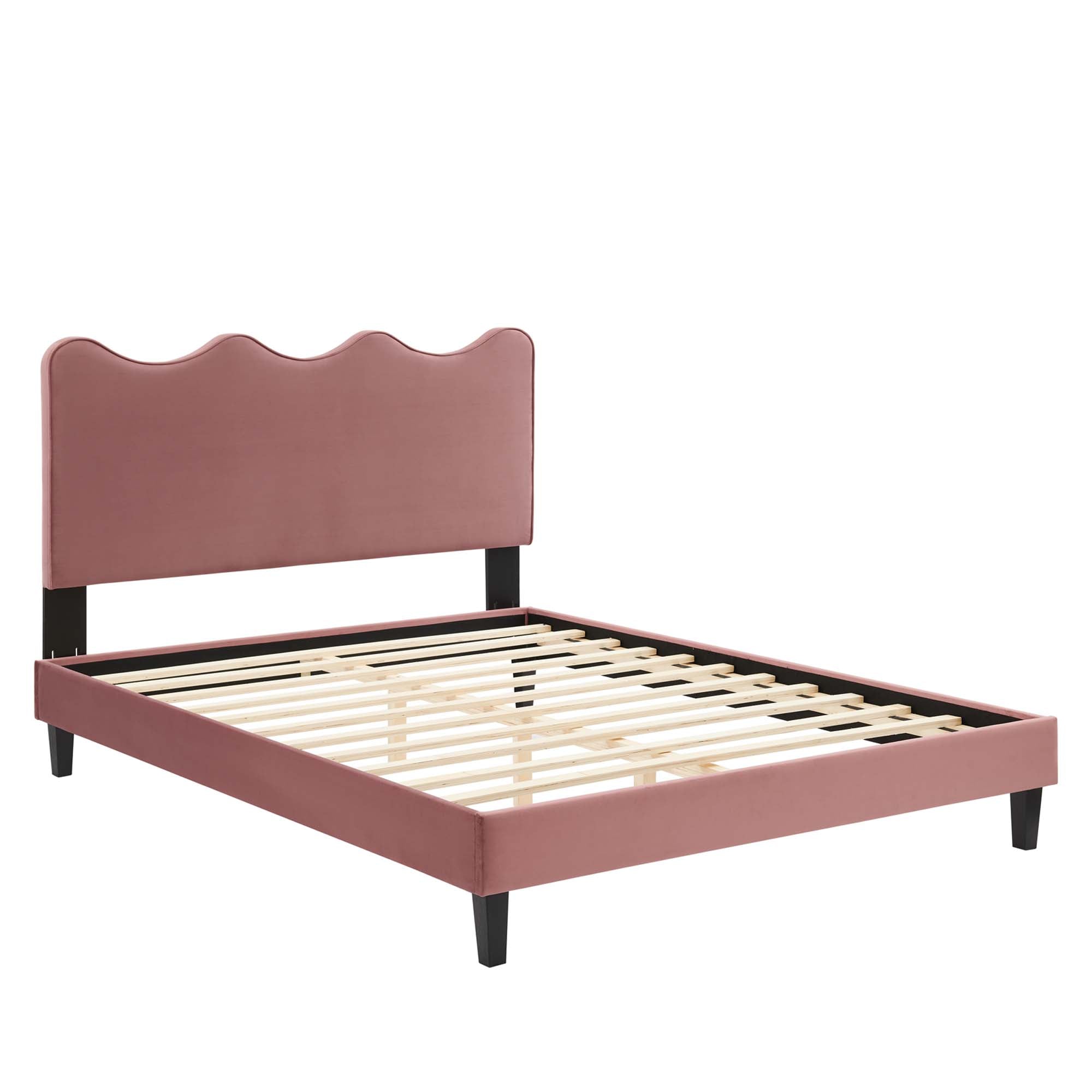 Current Performance Velvet Twin Platform Bed by Modway