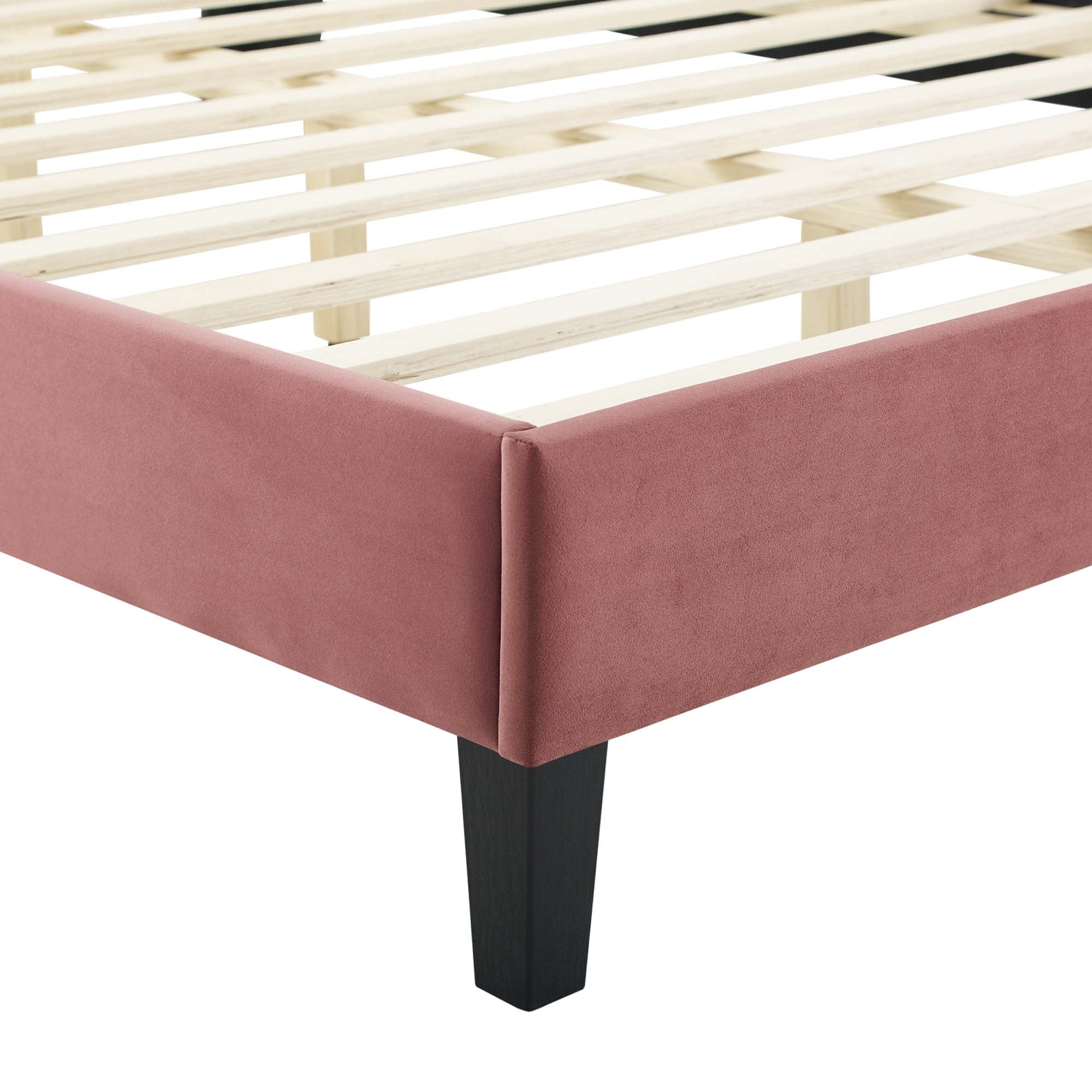 Current Performance Velvet Twin Platform Bed by Modway