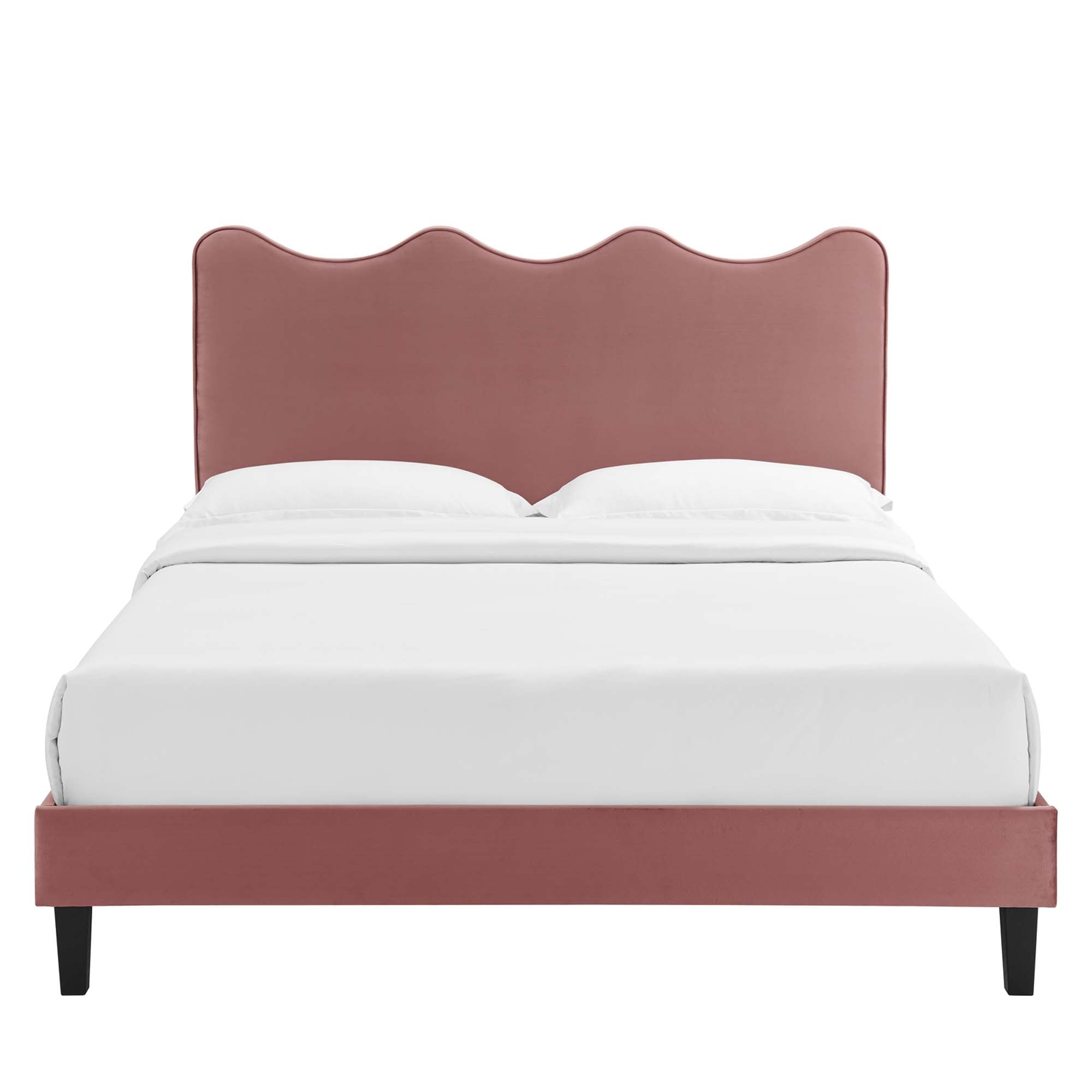 Current Performance Velvet Twin Platform Bed by Modway
