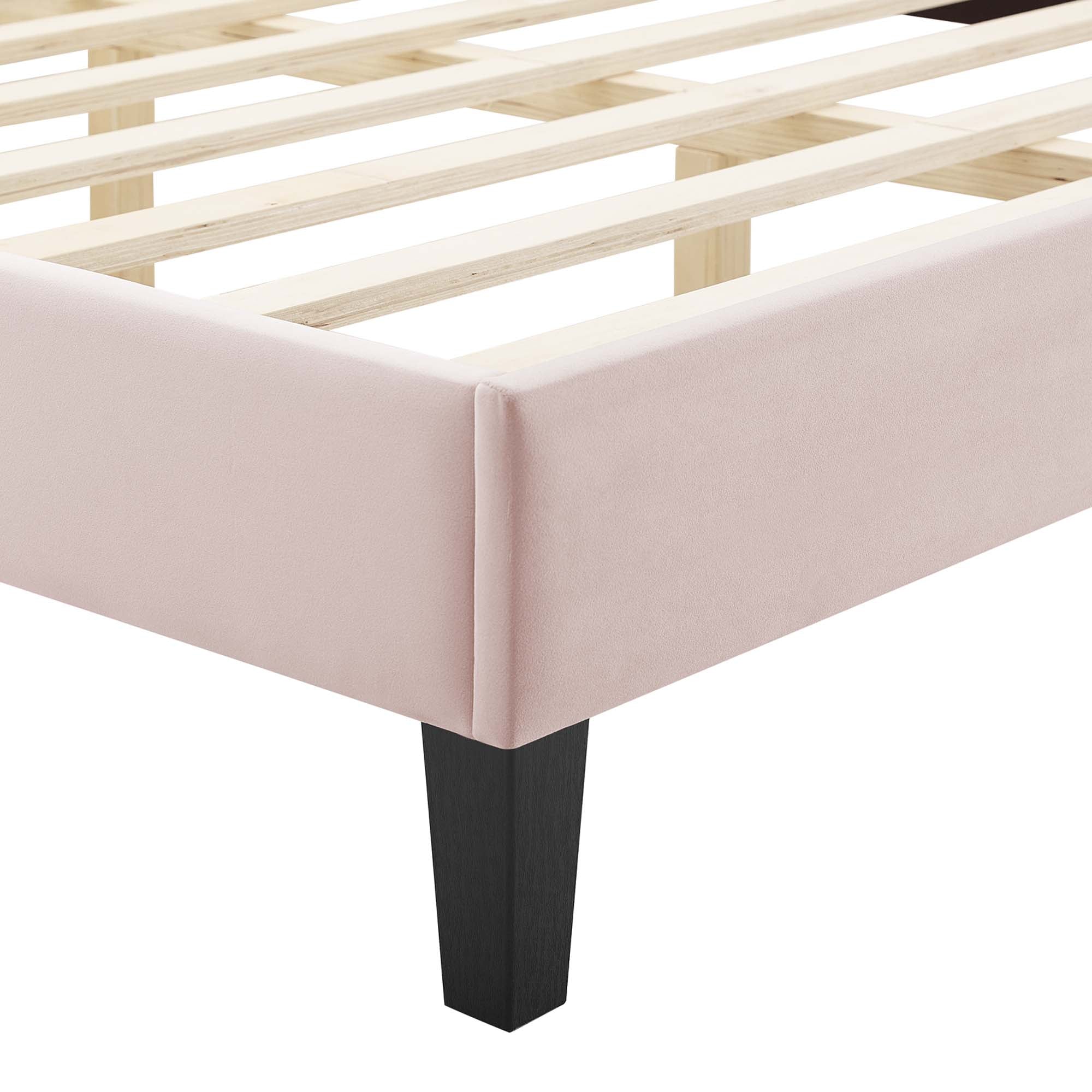 Current Performance Velvet Twin Platform Bed by Modway
