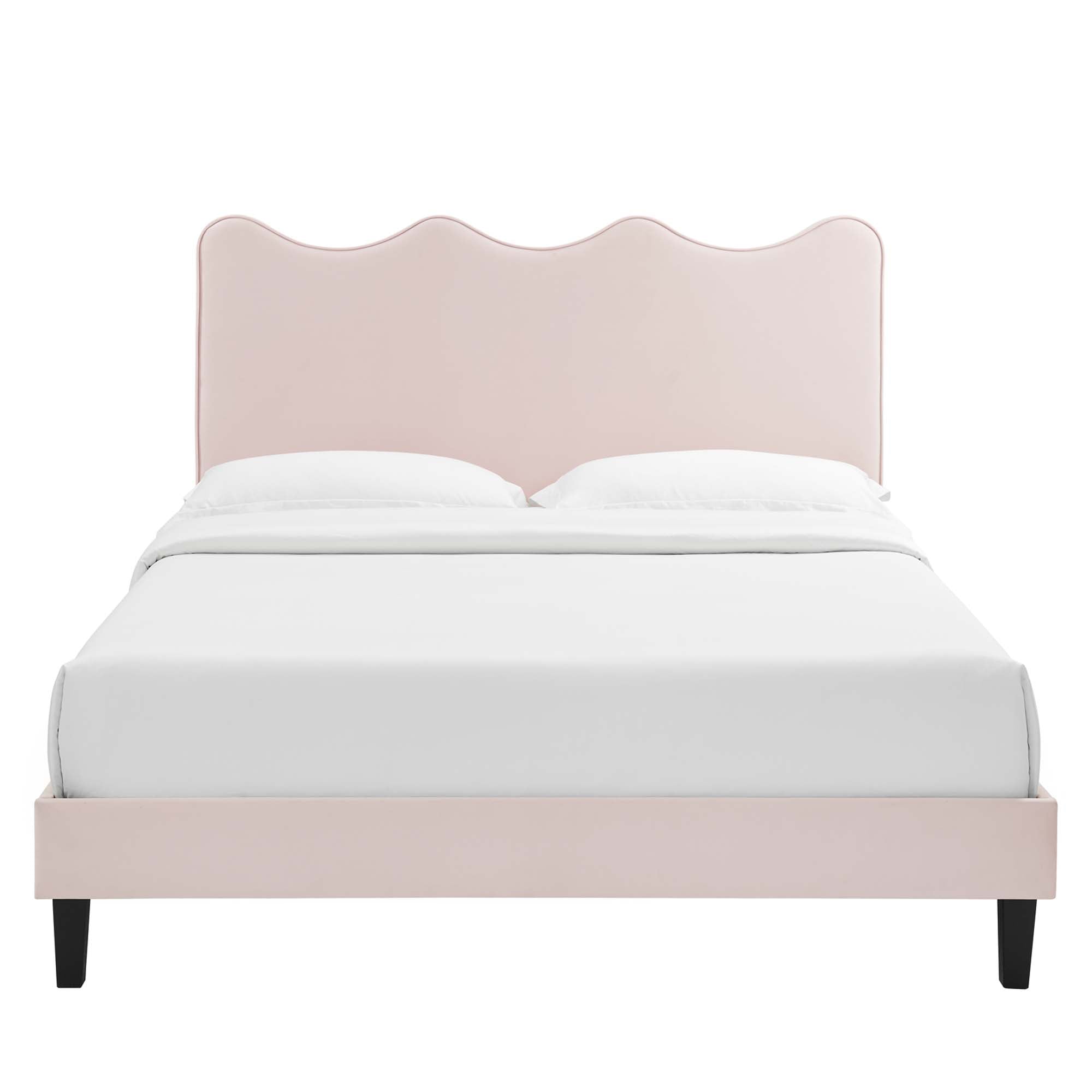 Current Performance Velvet Twin Platform Bed by Modway
