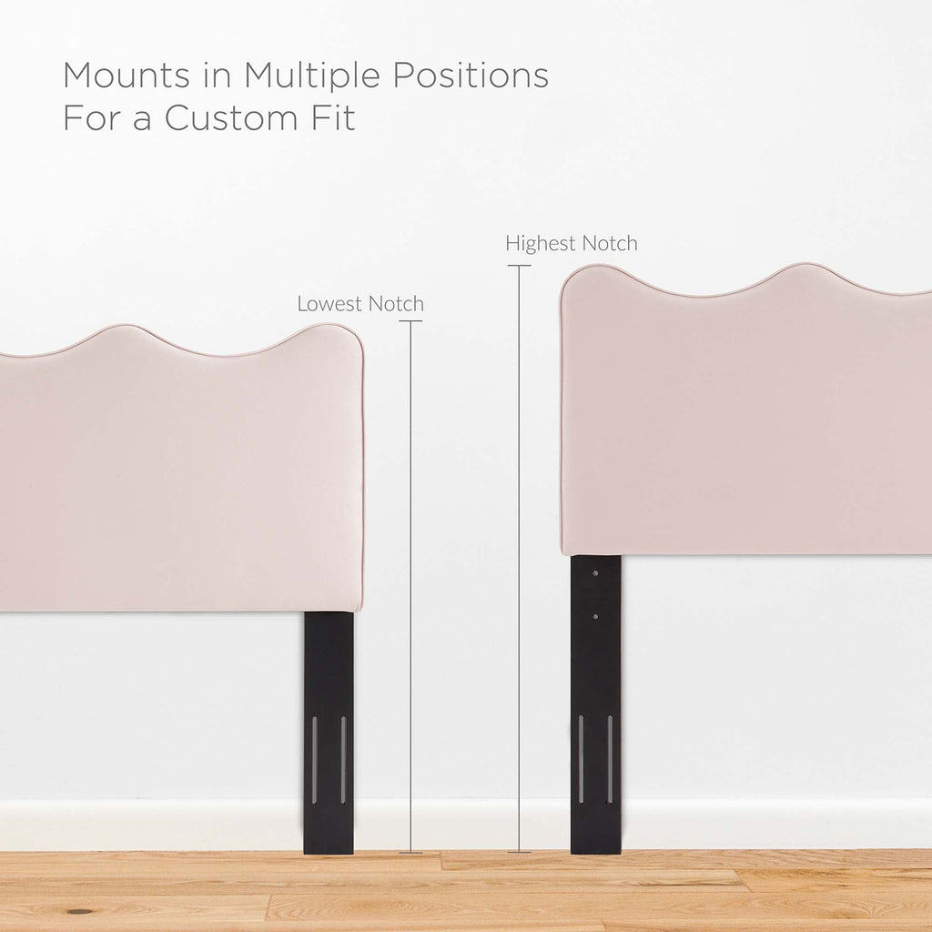 Current Performance Velvet Twin Platform Bed by Modway