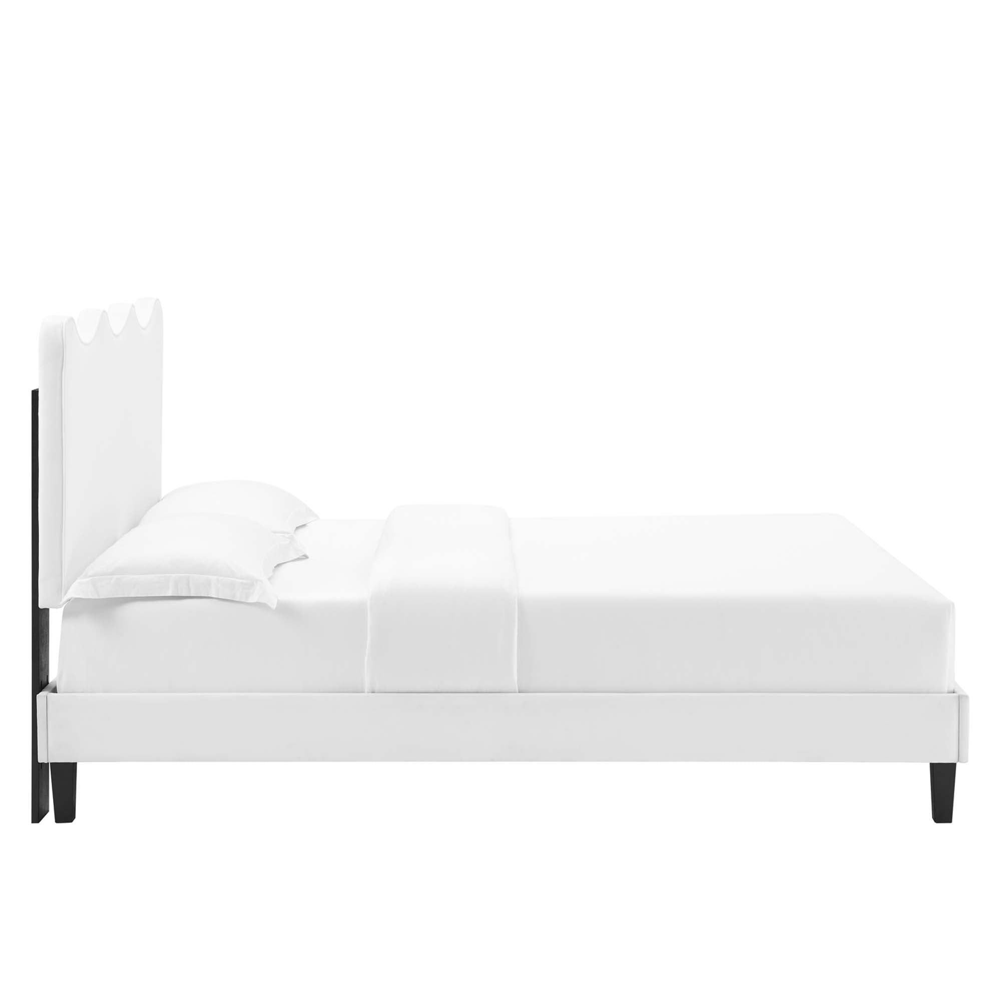 Current Performance Velvet Twin Platform Bed by Modway