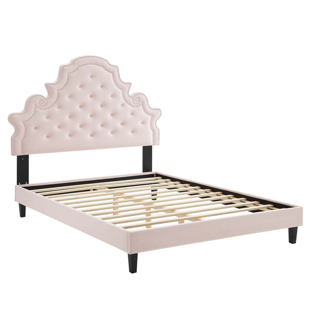 Gwyneth Tufted Performance Velvet Full Platform Bed by Modway