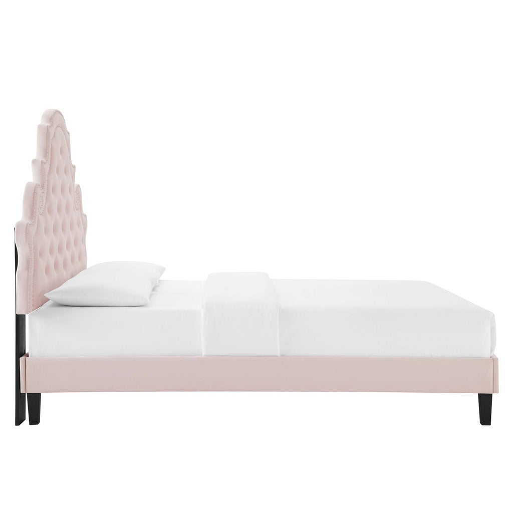 Gwyneth Tufted Performance Velvet Full Platform Bed by Modway