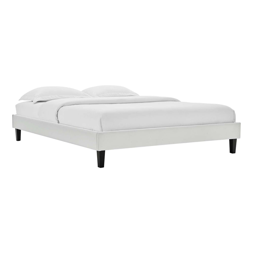 Amber Performance Velvet Twin Platform Bed by Modway