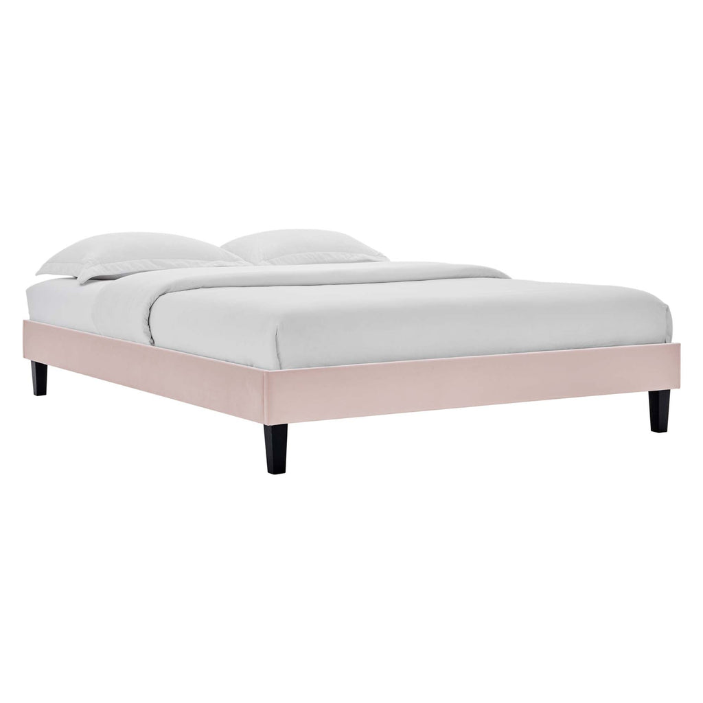 Amber Performance Velvet Twin Platform Bed by Modway