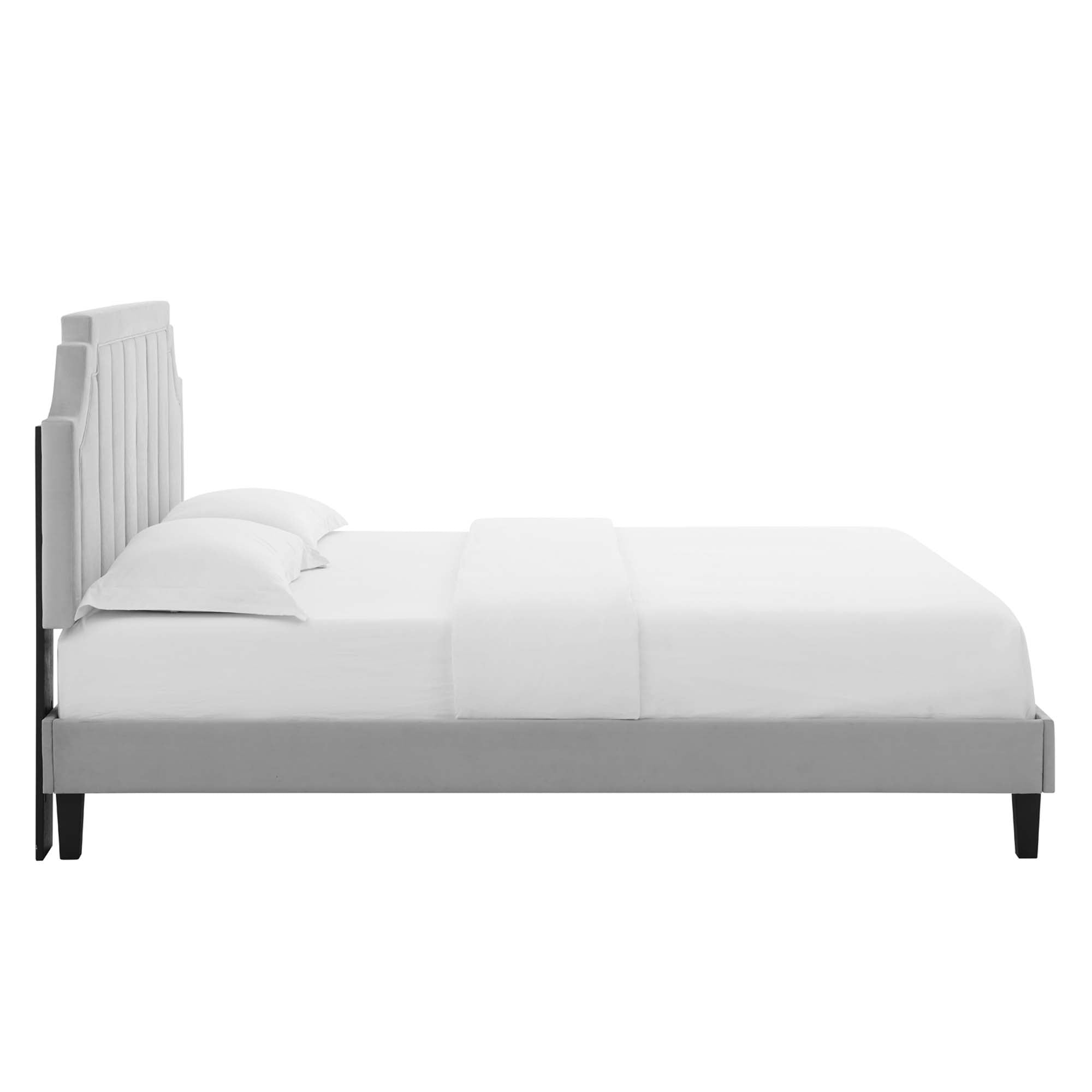 Sienna Performance Velvet Full Platform Bed by Modway