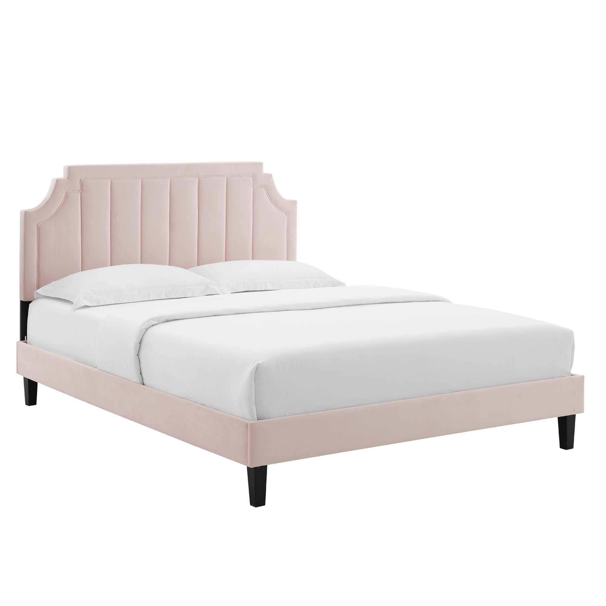 Sienna Performance Velvet Full Platform Bed by Modway