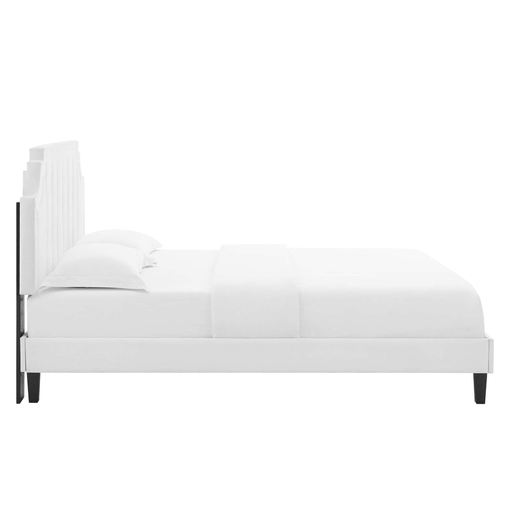 Sienna Performance Velvet Full Platform Bed by Modway