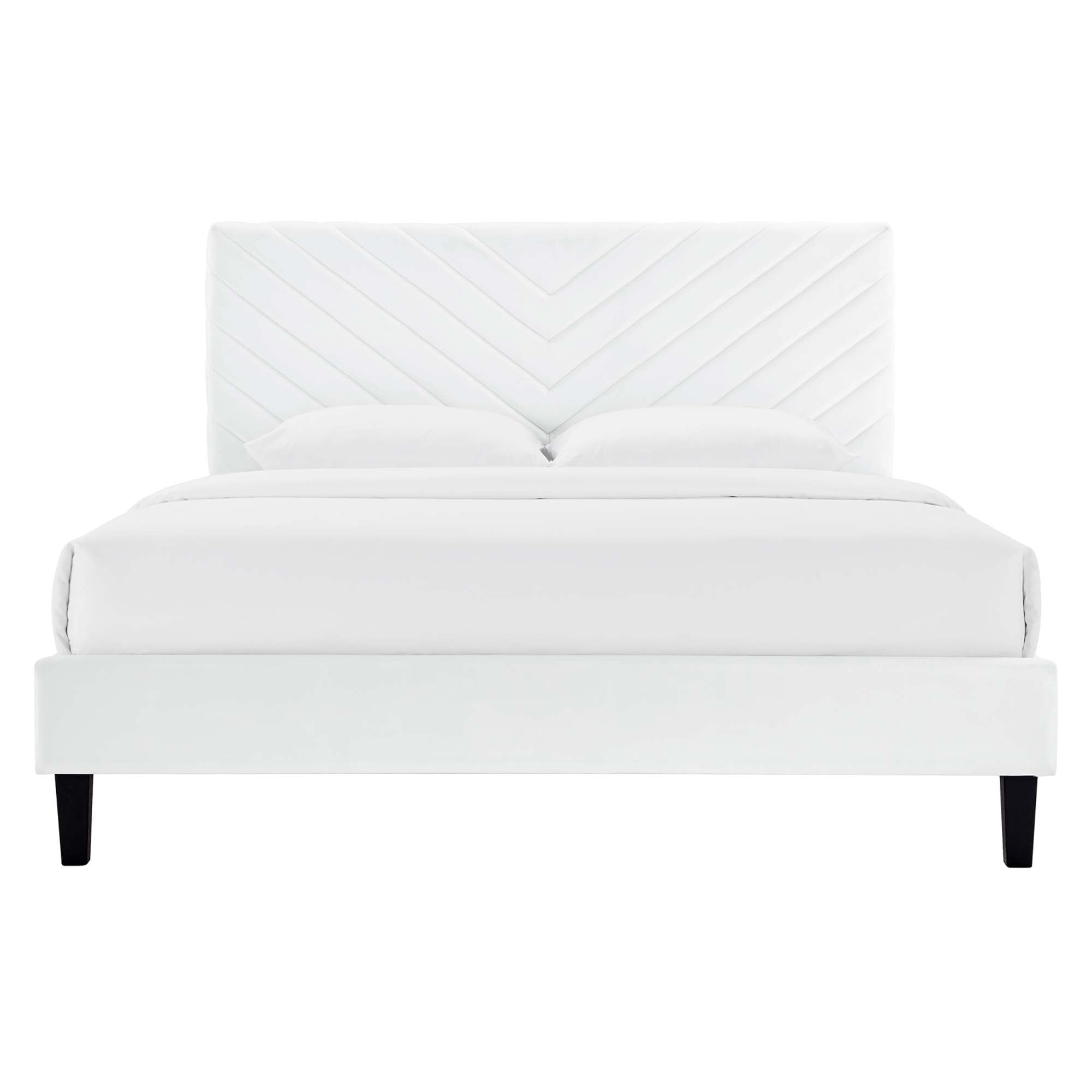 Roxanne Performance Velvet Full Platform Bed by Modway