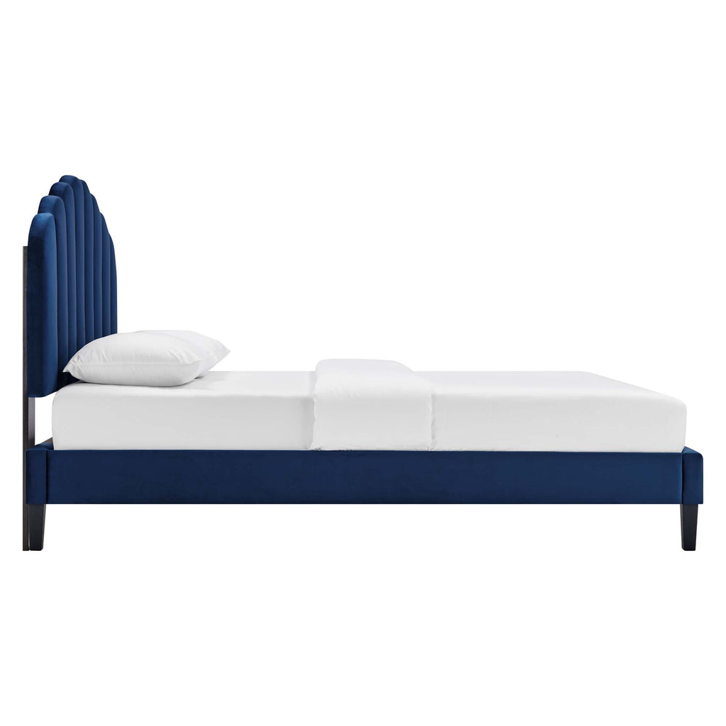 Daisy Performance Velvet Full Platform Bed by Modway