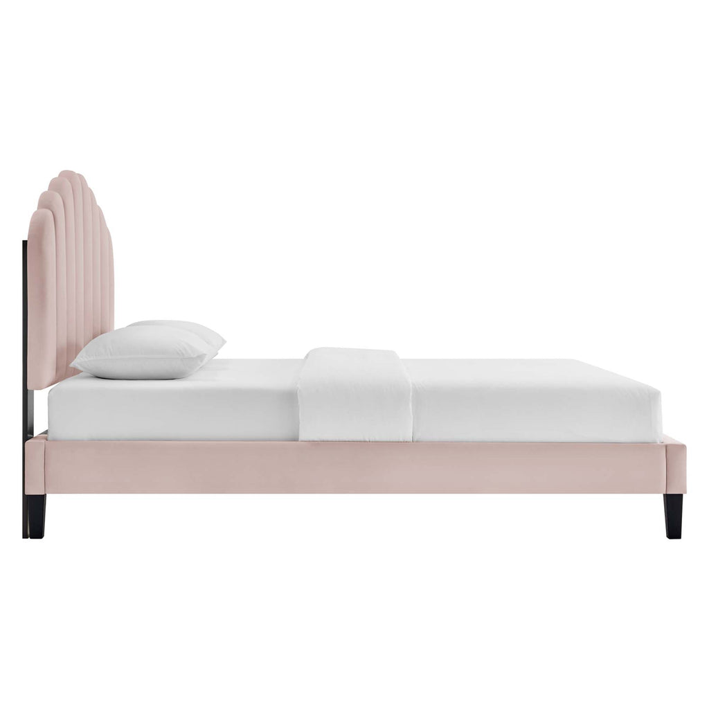 Daisy Performance Velvet Full Platform Bed by Modway